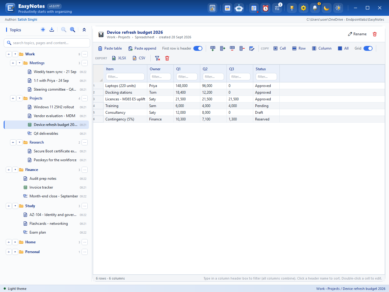 A spreadsheet page with its toolbar