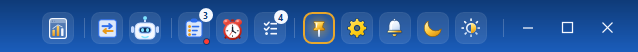 The EasyNotes header, left to right